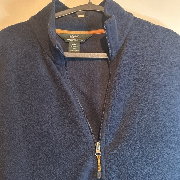 Woolrich Navy Blue Fleece Vest - Picture 9 of 17